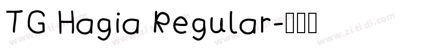 TG Hagia Regular字体转换